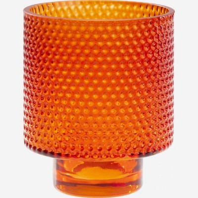 THEYS red glass candle...