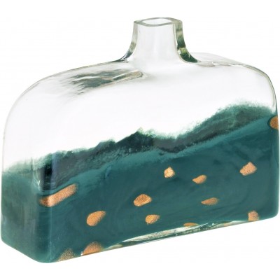 TYLOE emerald glass vase H18