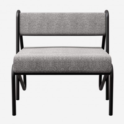 DELTA grey black armchair