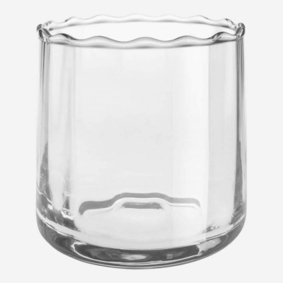 UMAL transparent glass vase...