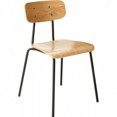 HESTER oak chair, lacquered...