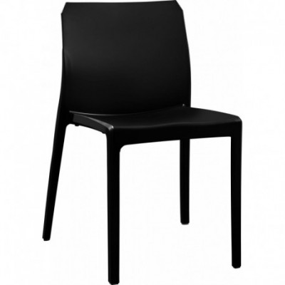 MALYA μαύρη fiberglass καρέκλα