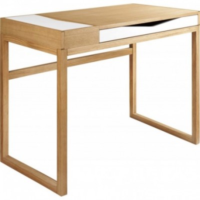 GRETA desk 90x50 oak-white