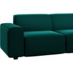 POSADA three-seater sofa, petrol velvet - Image 4