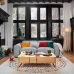 POSADA three-seater sofa, petrol velvet - Image 5