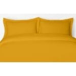 LINEN Linen duvet cover 220x240cm - yellow - Image 4