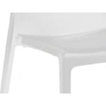 MALYA white fiberglass chair - Image 5