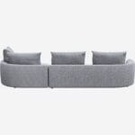 CAGLIARI Right corner sofa with bellagio blue celeste fabric - Image 2