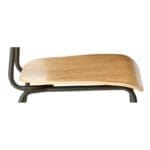 HESTER δρύινο κάθισμα, ατσάλινος σκελετός, ανθρακί - Image 7