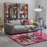 POSADA footstool, bellagio fabric, dark grey - Image 2