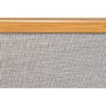 BARNABE shelf with 3 bamboo baskets and gray fabric - Image 8