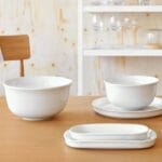 HOME white porcelain bowl 23cm - Image 5