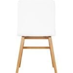 PLY leather chair with oak legs white - Image 3