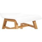 PLY leather chair with oak legs white - Image 7
