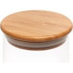 FERM Βάζο από γυαλί και μπαμπού - 10 x 20 cm - Image 3