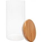 FERM Βάζο από γυαλί και μπαμπού - 10 x 20 cm - Image 4