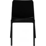 MALYA black fiberglass chair - Image 4