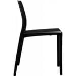 MALYA black fiberglass chair - Image 5