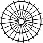 MIKADO  Μεταλλικό Καλάθι 27 cm - Μαύρο - Image 4