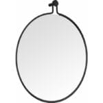 OTO - Στρογγυλός μεταλλικός καθρέφτης - 52 cm - Μαύρος - Image 3