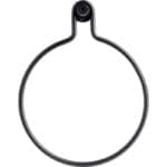 OTO μεταλλική θήκη για κρέμασμα πετσετών μαύρο - Image 5