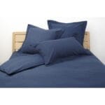 SKYE cotton duvet cover 200x200cm dark blue - Image 5