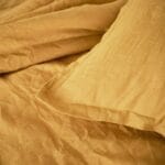 LINEN Λινό κατωσέντονο με λάστιχο 140x200εκ κίτρινη - Image 4