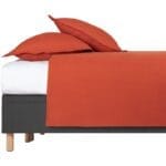 LINEN Linen duvet cover 200x200cm terracotta - Image 4