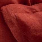 LINEN Λινή παπλωματοθήκη 240x260εκ terracotta - Image 4