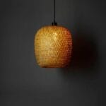 SIME Bamboo pendant lamp shade - 37 cm - Natural - Image 2