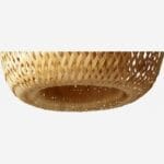 SIME Bamboo pendant lamp shade - 37 cm - Natural - Image 3