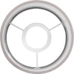 KAP  Βαμβακερό αμπαζούρ - 12 x 22,5 cm - Γκρι - Image 3