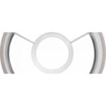 KAP  Βαμβακερό αμπαζούρ - 12 x 22,5 cm - Γκρι - Image 4