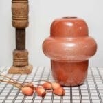 TABITHA glass vase red H25 - Image 4