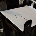 VERSO κάρτα thank you 3 χρώματα - Image 4