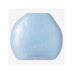 AQUA Blown glass vase - 23 cm - Blue - Image 3