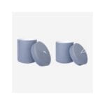 ADA σετ από δύο κουτιά αποθήκευσης κυλινδρικά μπλε - Image 2