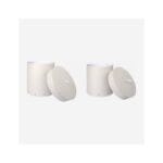 ADA σετ 2 κουτιά αποθήκευσης κυλινδρικά γκρι - Image 2