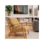 VIKEN πολυθρόνα ύφασμα Venezia μουσταρδί - Image 2