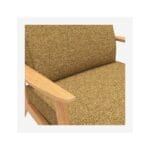 VIKEN πολυθρόνα ύφασμα Venezia μουσταρδί - Image 5