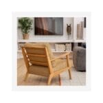 VIKEN πολυθρόνα ύφασμα Venezia μουσταρδί - Image 6