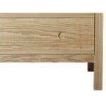 RADUS Oak chest of drawers with three drawers