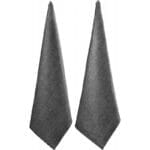 FITZROY πετσέτες κουζίνας σετ 2 τεμαχίων μαύρο