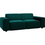 POSADA three-seater sofa, petrol velvet