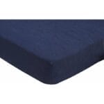 SKYE cotton fitted sheet 140x200cm dark blue