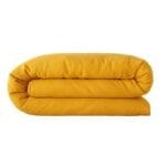 LINEN Λινή παπλωματοθήκη 220x240εκ - κίτρινη