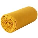 LINEN Λινό κατωσέντονο με λάστιχο 160x200εκ κίτρινη