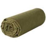 LINEN Linen fitted sheet with elastic 140x200cm khaki