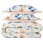 SOLANGE Σετ σατέν βαμβακερή παπλωματοθήκη 200x200εκ