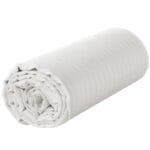 SALVADORE Σατέν βαμβακερό κατωσέντονο ριγέ με λάστιχο 140x200εκ μπεζ